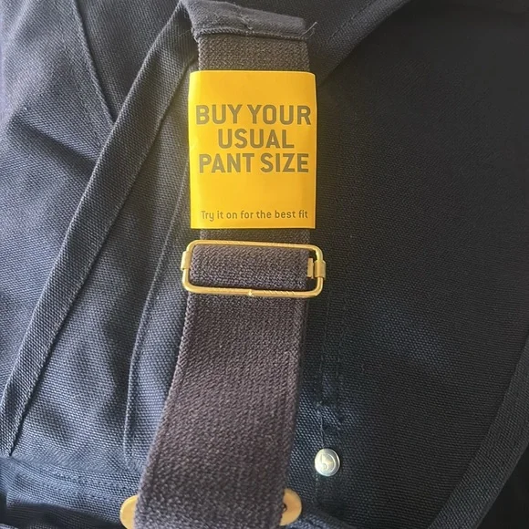 Carhartt Men’s bib overall navy 42x30 new - Picture 9 of 11